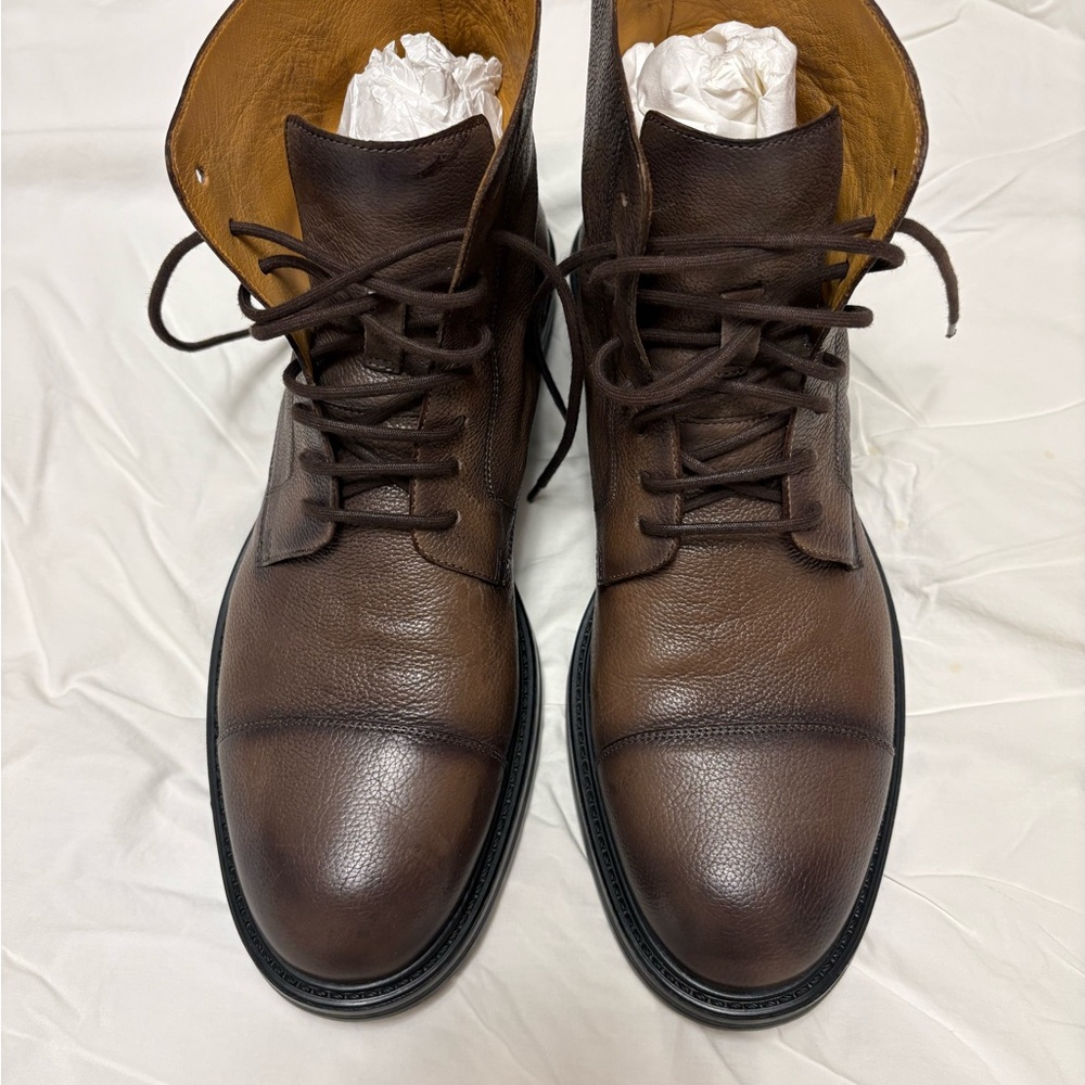 Mens Magnanni "Polar" Lace Up Leather Boots light  Brown US 11